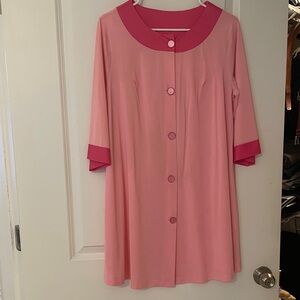Vintage Pink 1960s house dress